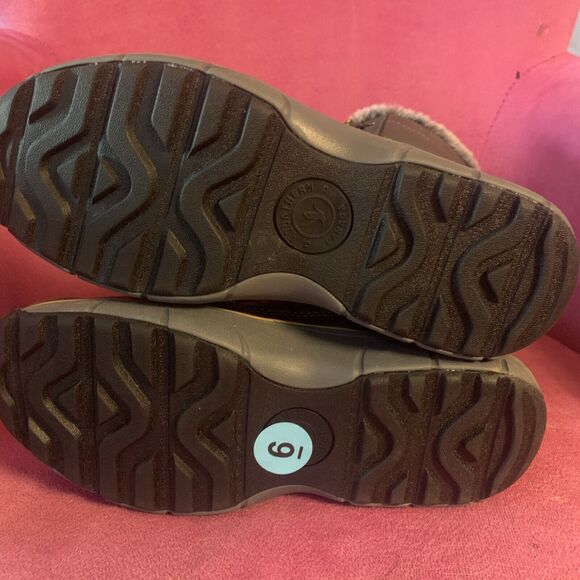 Aquatherm Womens Size 6 Cold Weather Boots Black Faux Fur Waterproof Anti Slip - Picture 9 of 9